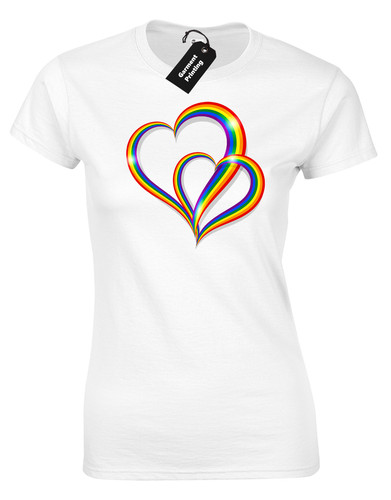 Pride hearts ladies shirt - ladies, t-shirt