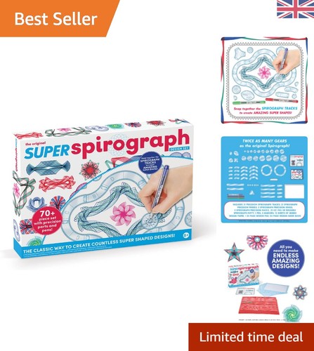Piece spirograph super kit - 75-piece,