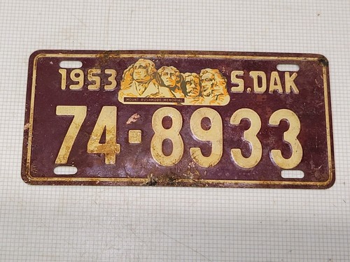 Vintage bicycle plate 1953 - bicycle,