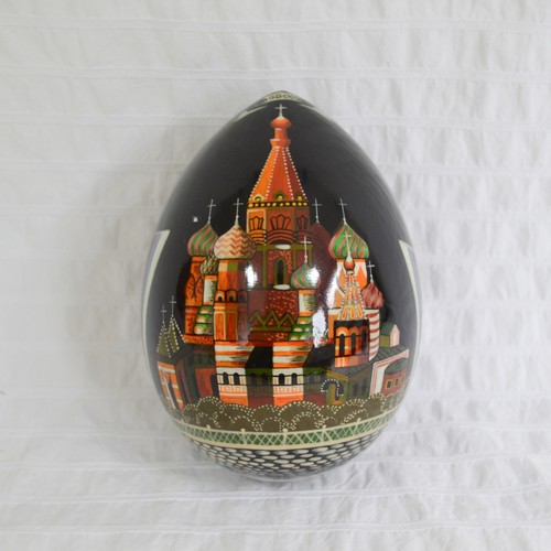 Russian egg wooden hand - wooden,