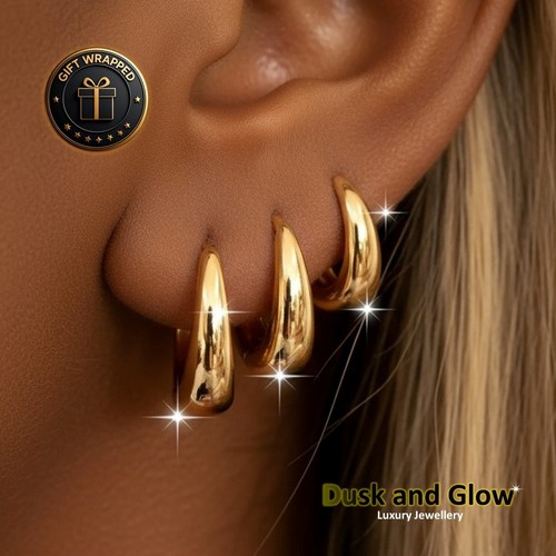 Gold hoop earrings jewellery - gold,