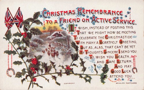1334 wwi chritsmas greetings - 1334., wwi.