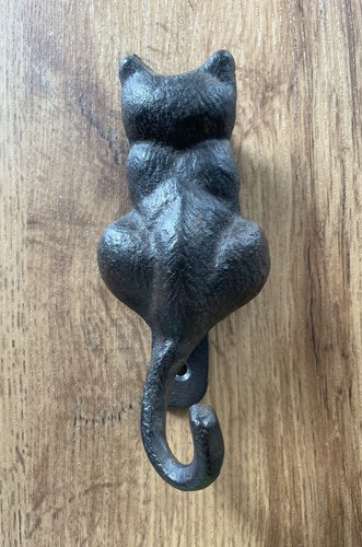 Rustic cat door knocker - cat,