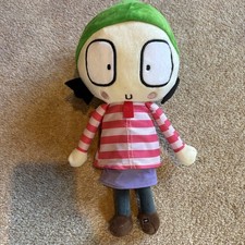 Sarah and Duck Cbeebies Sarah 10" Soft Plush Toy Doll Character 