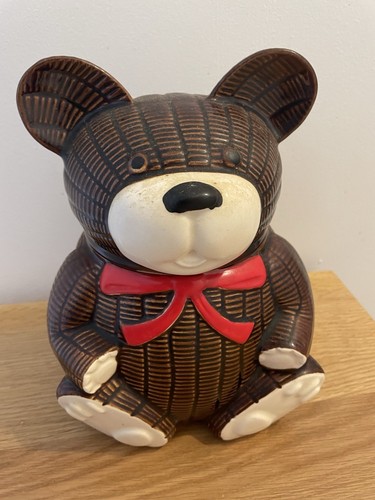 Teddy bear cookie jar - teddy,