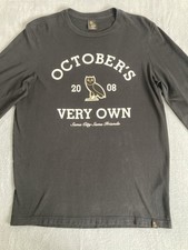 October's Very Own 2008 Black Shirt Long Sleeve Size S Men Y2K Streetwear Drake