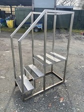 Steps. Stainless Steel. Caravan. Office. Compatible With Portable Cabin.