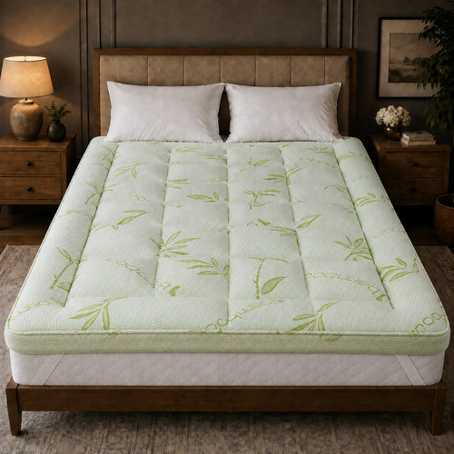 Bamboo mattress topper premium - bamboo,