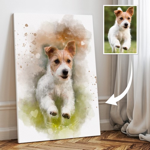 Pet watercolour portrait - pet,