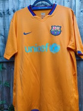 Barcelona Away 2006/07 Football Shirt Size L Ronaldinho #10 Nike