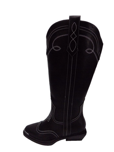 Black knee high western boots - knee,