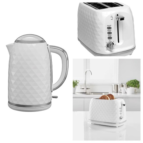 White diamond effect kettle - diamond,
