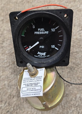 Vans Aircraft Fuel Pressure Gauge 0-15 PSI – Stewart Warner Sensor Unused