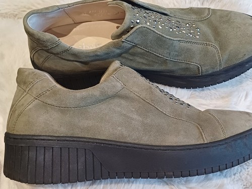 Gabor platform khaki - khaki, real