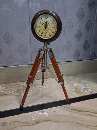Antique wooden clock with - antique,