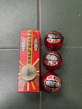 Vintage Golf Balls Rare Bromford Penfold Balls Wrapped In Red 3 Pack Sleeve