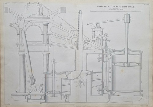 1847 engineering print marine - print,