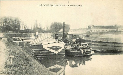 Boats 1910 france - france, canal