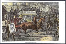 Elliman's Useful Embrocation, useful for firemen - old Tuck advertising postcard