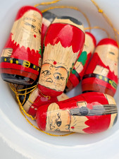Vtg 7 x Russian Doll Wooden