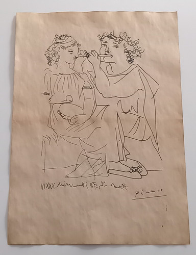 Pablo picasso drawing paper - drawing,