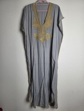 Moroccan Kaftan Caftan Dress Arabic Ladies Middle East Grey