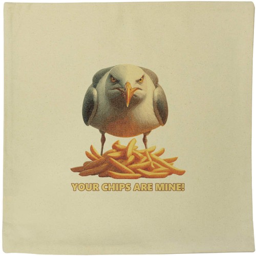 Angry seagull with - 'angry,