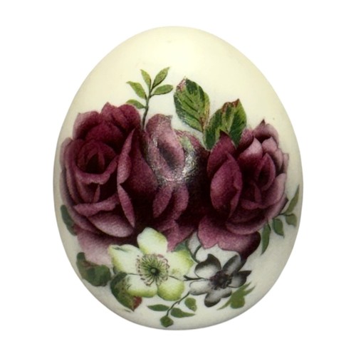 Floral decorative egg - decorative, resin