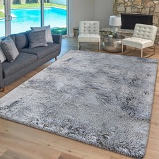 Thick Large Shaggy Rugs Non