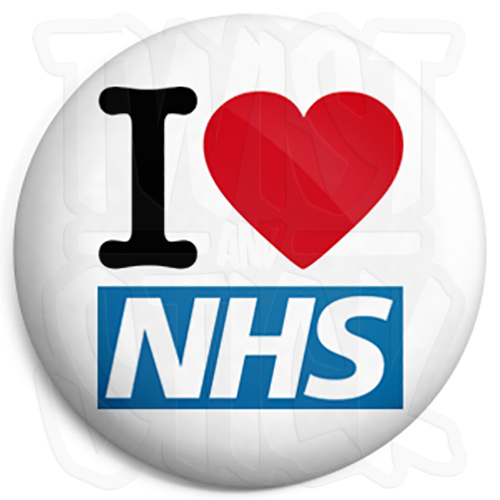 Love the nhs 25mm heart - 25mm,