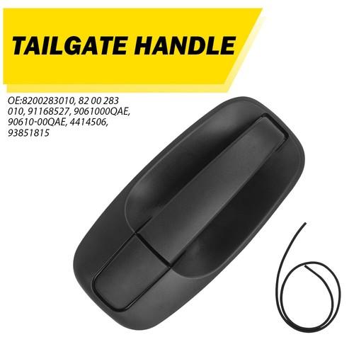 Rear tailgate door handle - door, for