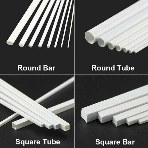 250mm white abs styrene - abs,