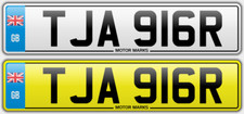 TJA 916R PRIVATE NUMBER PLATE 916 PORSCHE SPIDER CAR RELATED NUMBER PLATE 916