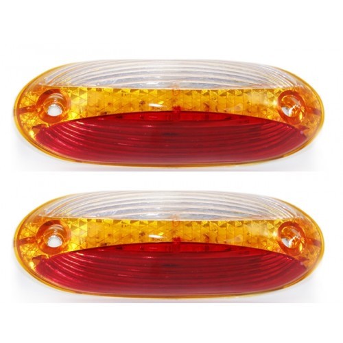 Red white orange - 2x, led
