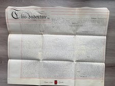 Rye Road Ore Sussex Vellum Indenture Land Deed 1883 Tyrell to Revill Wax Seal