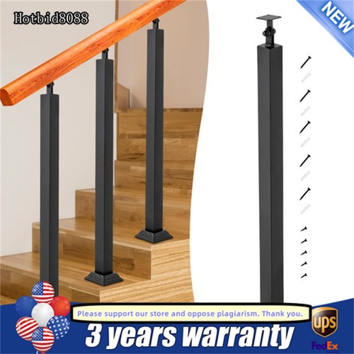 Metal stair railing handrail - railing,