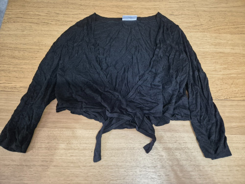 Wallis size medium black shrug - size,