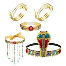 5x Egyptian Costume Accessories Dress up for Fancy Dress