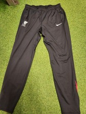 *Nike Liverpool Tracksuit Bottoms Mens Large Black  Track Pants Football vgc*