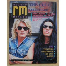 CULT RECORD MIRROR MAGAZINE OCTOBER 3 1987 - CULT Cover with more inside UK