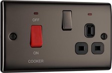 Cooker Switch Socket Black