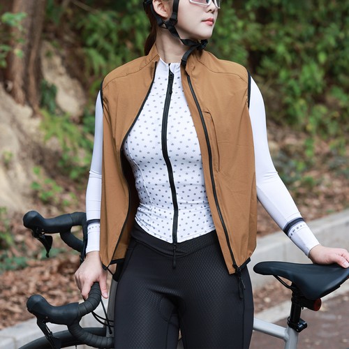 Men yellow cycling vest - yellow,
