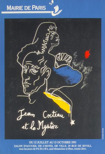 Jean cocteau vintage poster - cocteau,