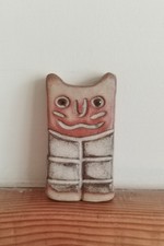 Ceramic Studio Pottery Cat Figurine