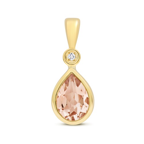 Diamond pendant 9ct gold - diamond,