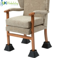 Set Of 4 Universal  150mm 6" Stackable Furniture Bed Chair Raisers Elephant Feet