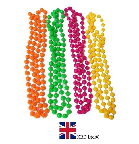 Neon bead necklaces 80s - necklaces,