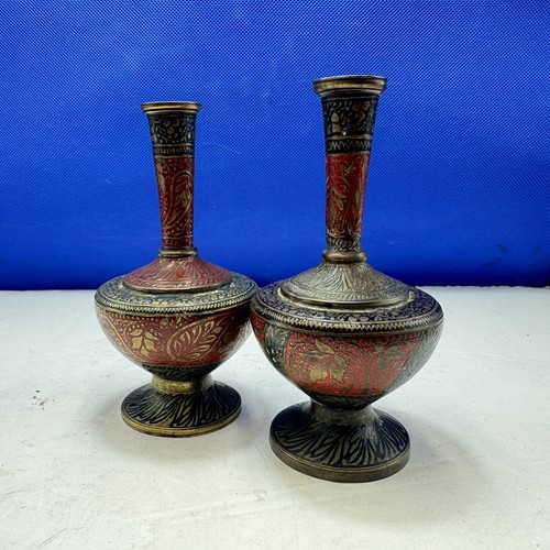 Vase pair brass hookah - hookah, base