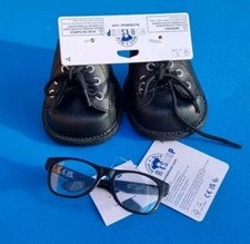 BUILD A BEAR Black Boots With