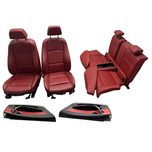 Bmw 135i red leather - bmw,